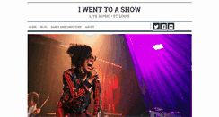 Desktop Screenshot of iwenttoashow.com